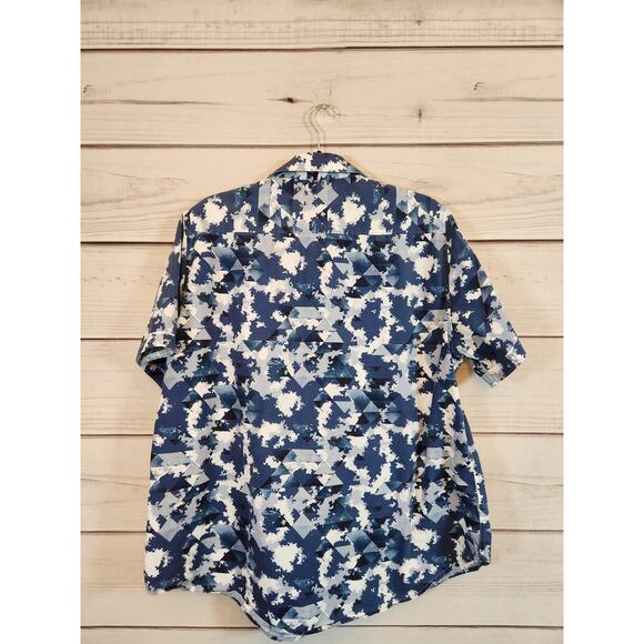 Robert Graham Men's Blue Gray‎ Camouflage Classic Fit Button Down Shirt Size XL - Picture 2 of 7